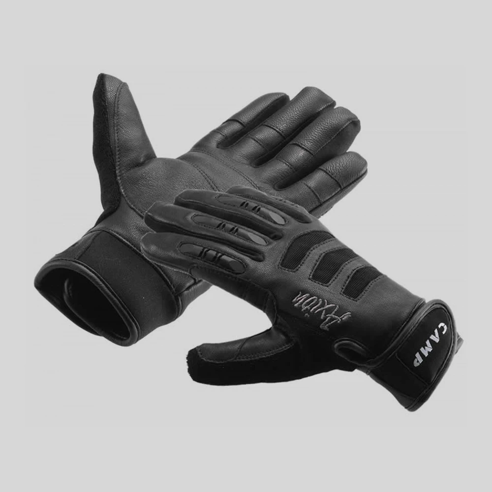 Complementos: CAMP Axion Black guantes de cuerda, aseguramiento y ferrata