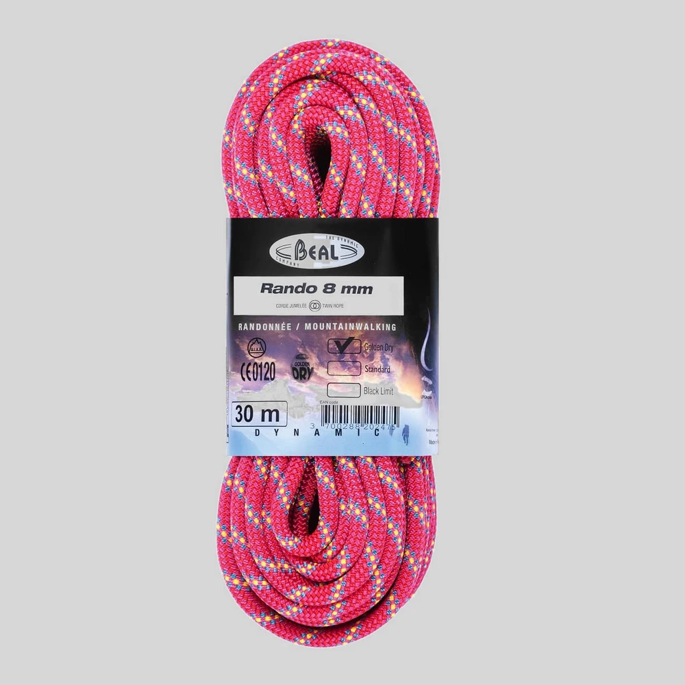 Cuerdas y cintas: Beal Rando 8 mm Golden Dry gemela