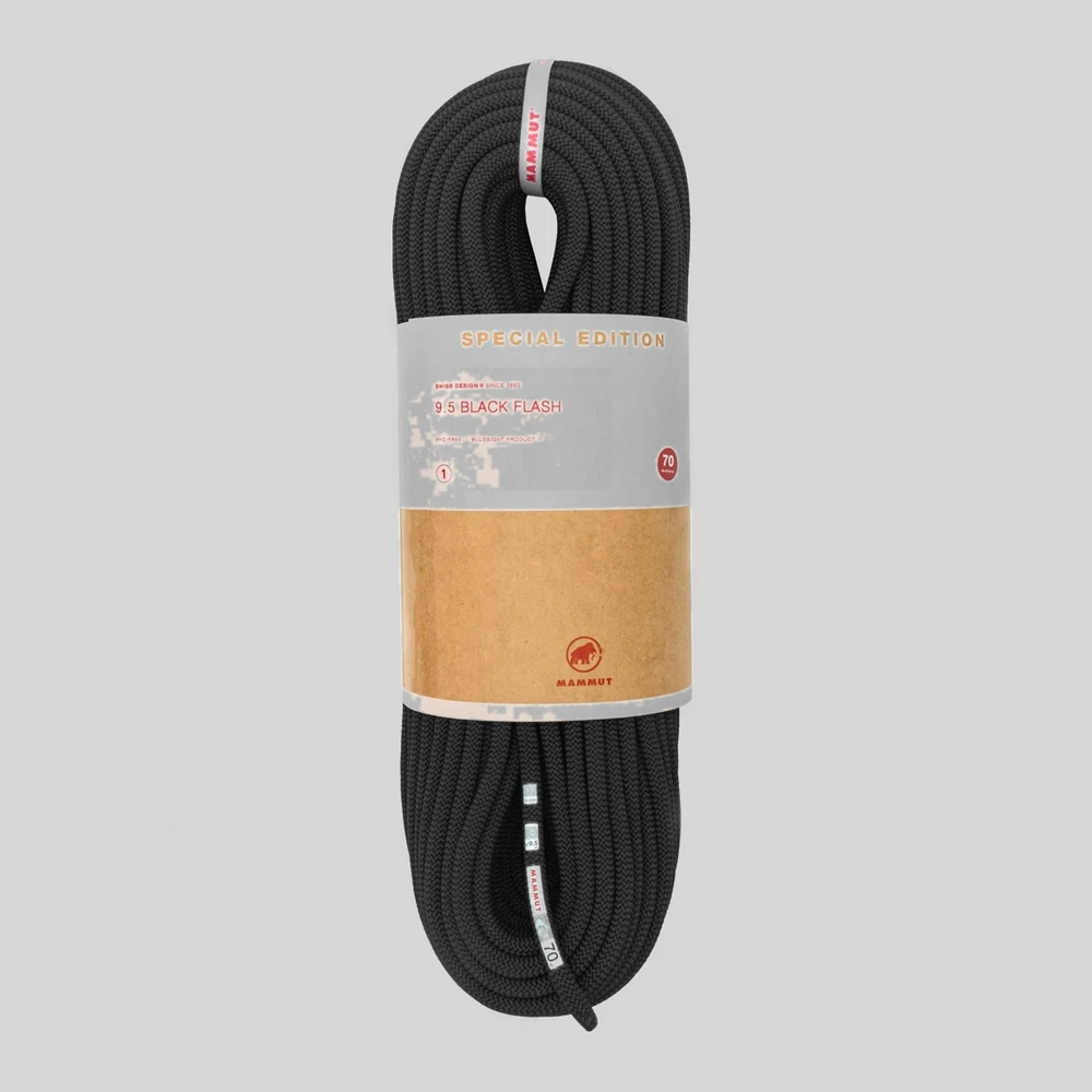 Cuerdas y cintas: Mammut 9.5 Black Flash negra