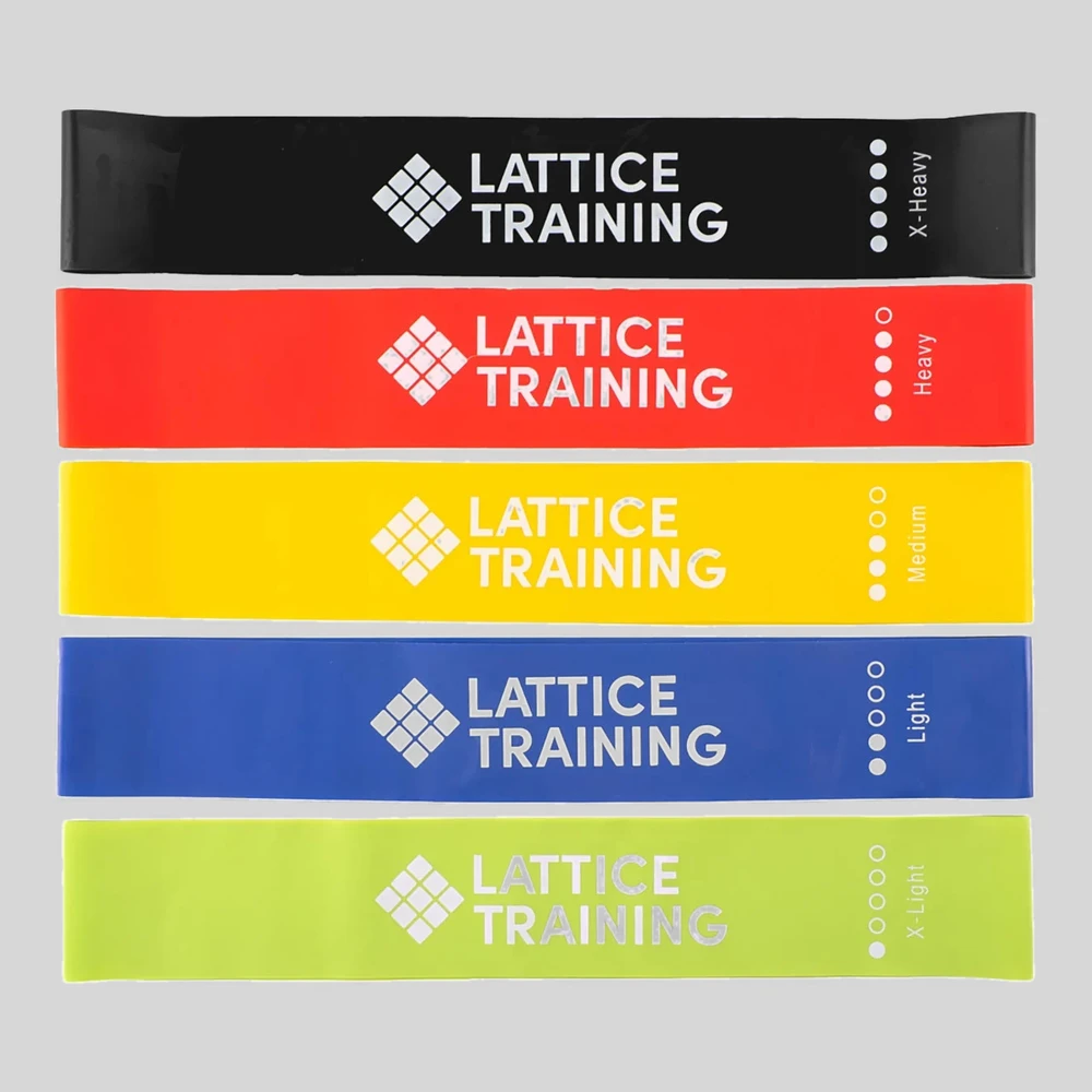 Entrenamiento: Lattice Training Resistance Band 5 pack bandas elásticas