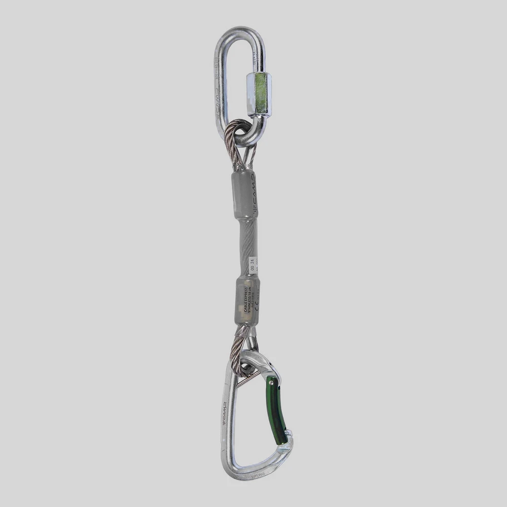 Herramienta: CAMP Gym Safe Cable Express Stainless mosquetón rápido