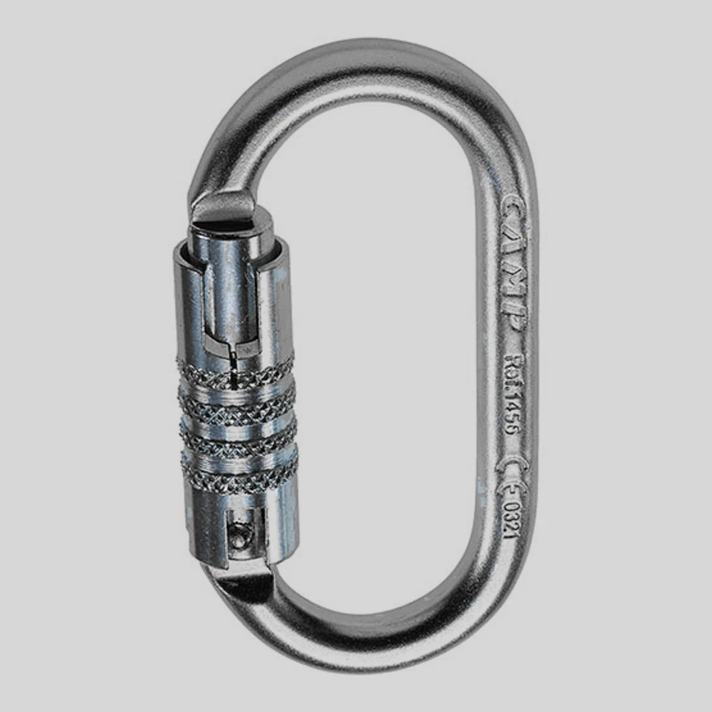 Herramienta: CAMP Oval Pro 3Lock mosquetón de triple movimiento para trabajos en altura