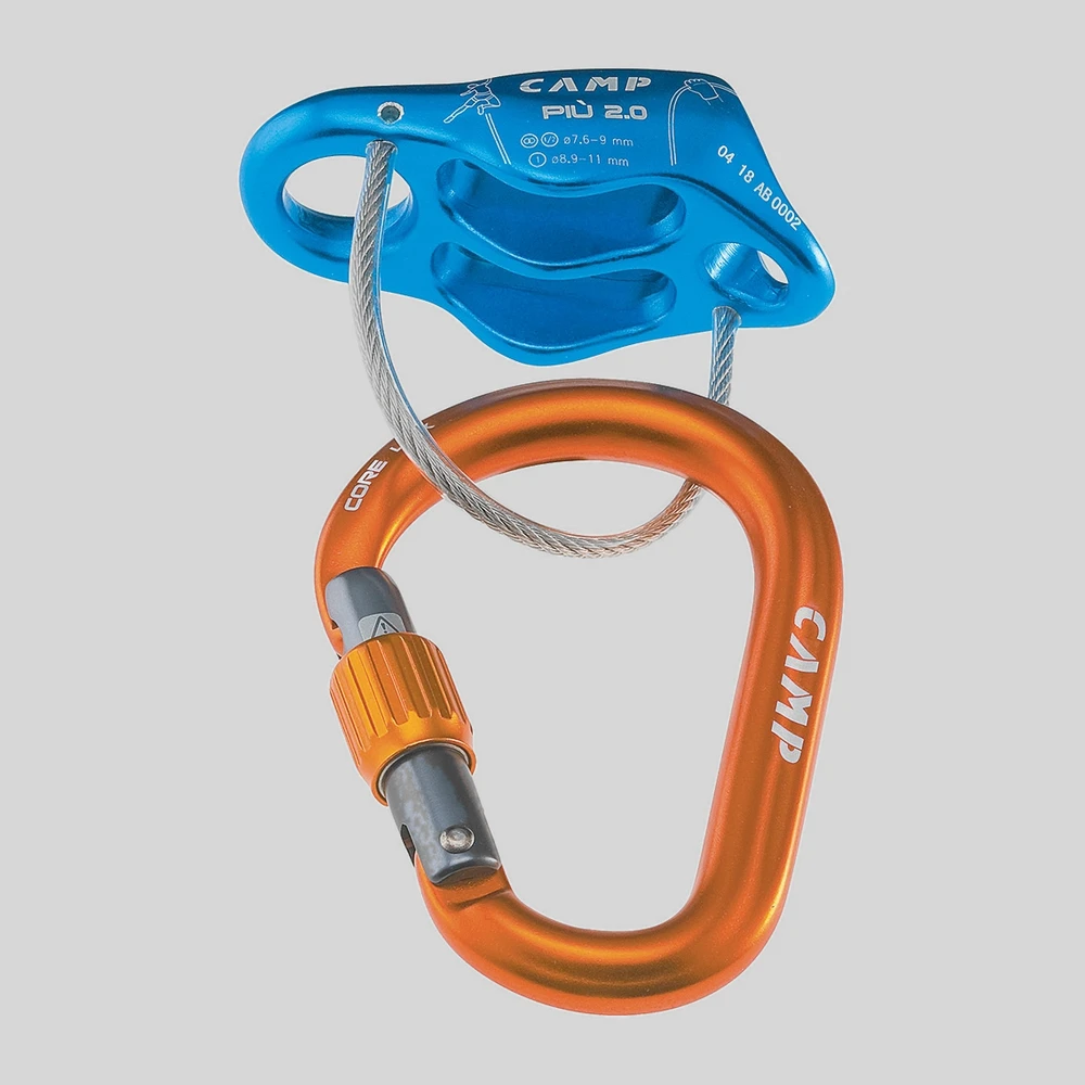 Herramienta: CAMP Piú 2.0 Belay Kit asegurador de freno + mosquetón