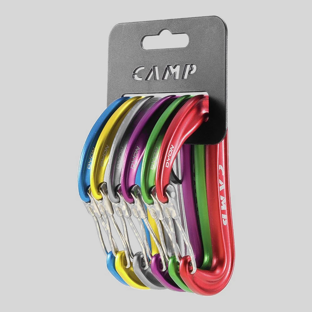 Herramienta: CAMP Rack Pack Dyon set 6 mosquetones