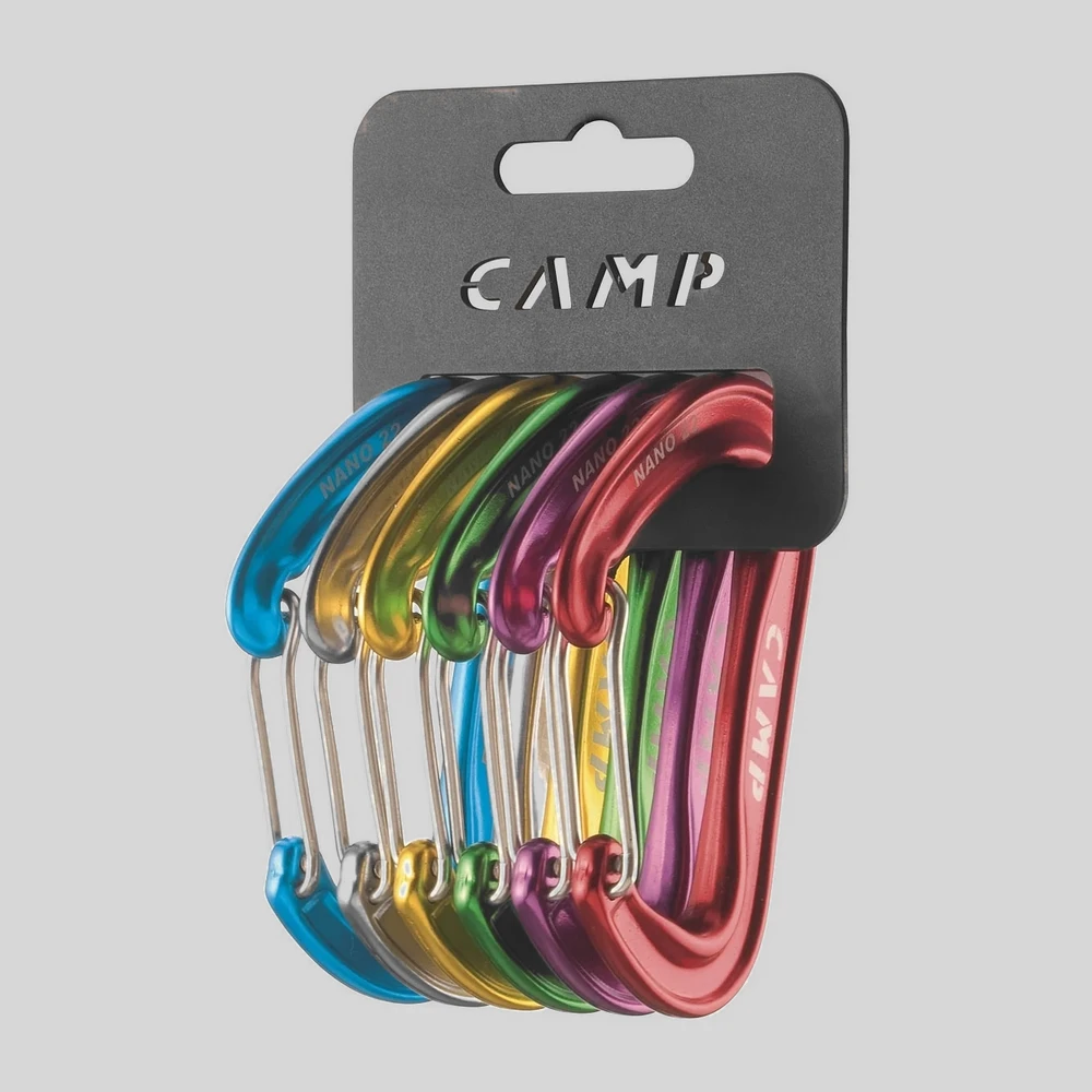 Herramienta: CAMP Rack Pack Nano 22 set 6 mosquetones