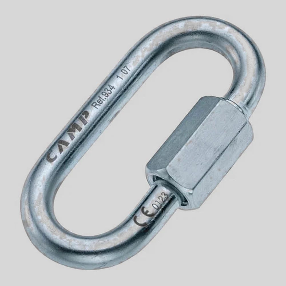 Herramienta: CAMP Set 5 Oval Quick Link Steel 8 pack eslabones rápidos