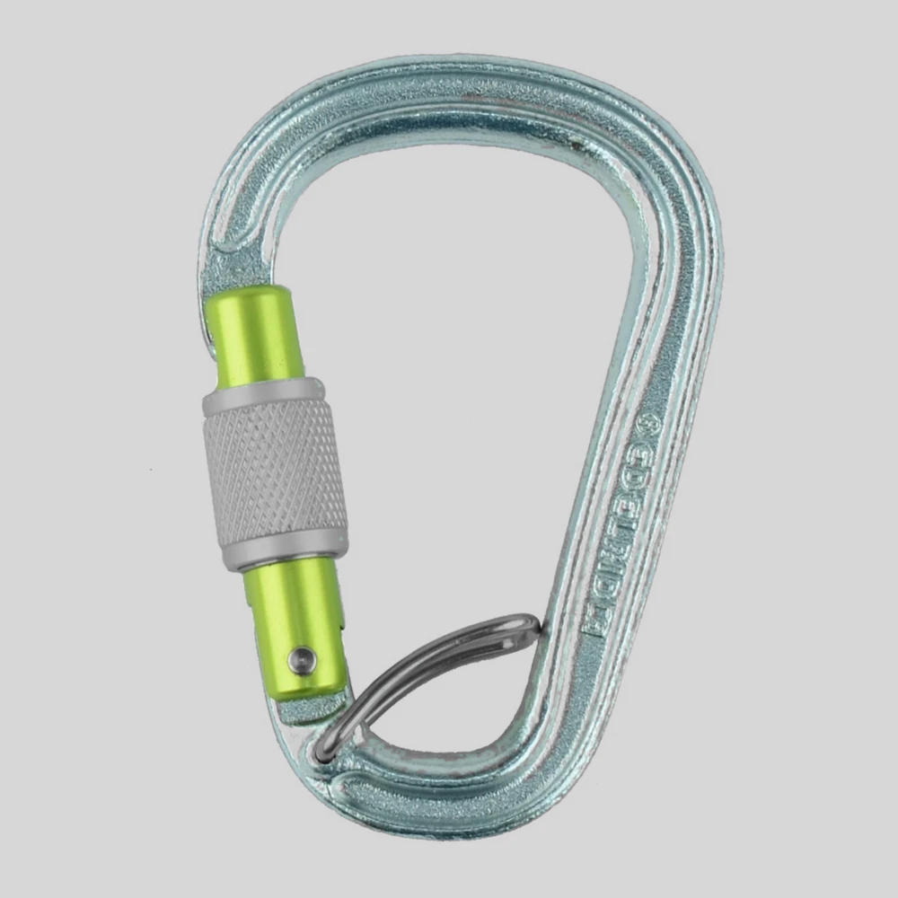 Herramienta: Edelrid HMS Bruce Steel Screw FG II mosquetón