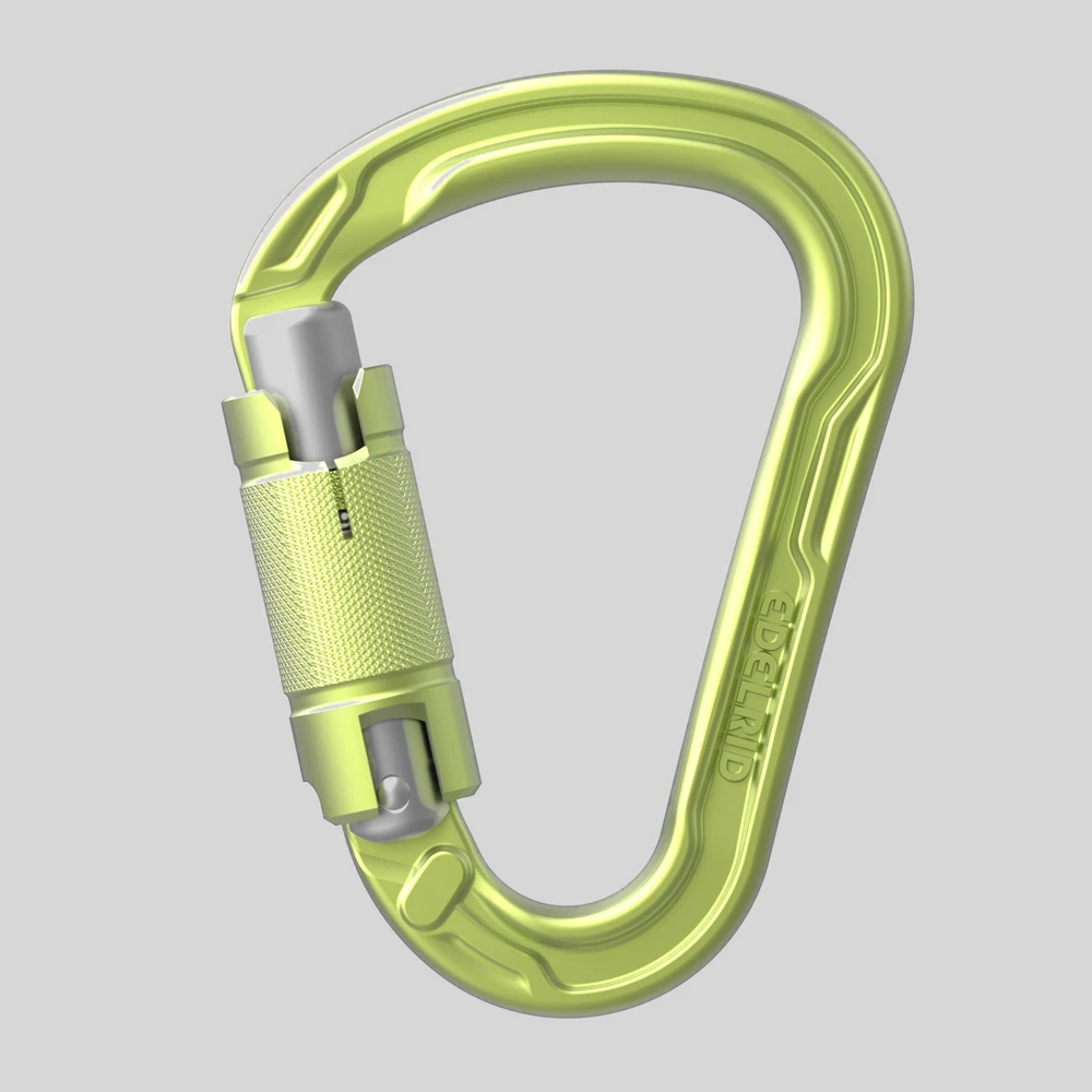 Herramienta: Edelrid HMS Strike Twist mosquetón automático de dos movimientos