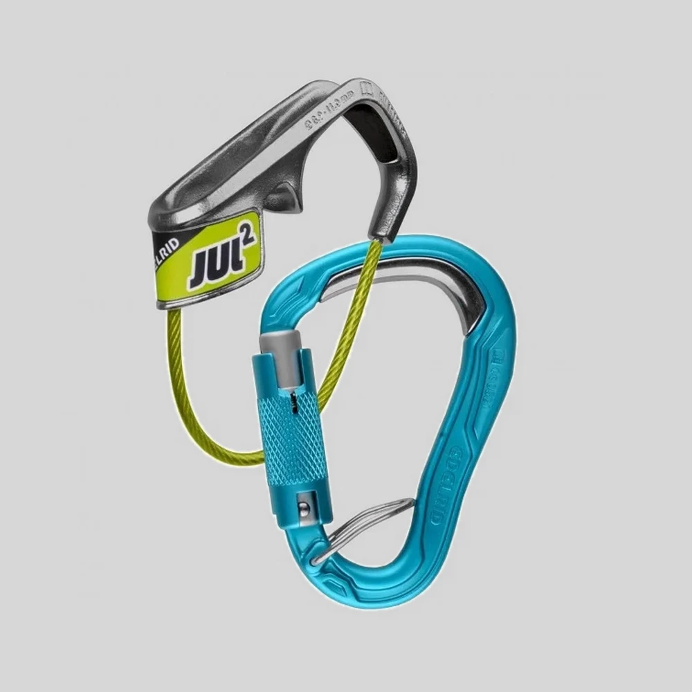 Herramienta: Edelrid Jul 2 Belay Kit Bulletproof Triple dispositivo de aseguramiento + mosquetón