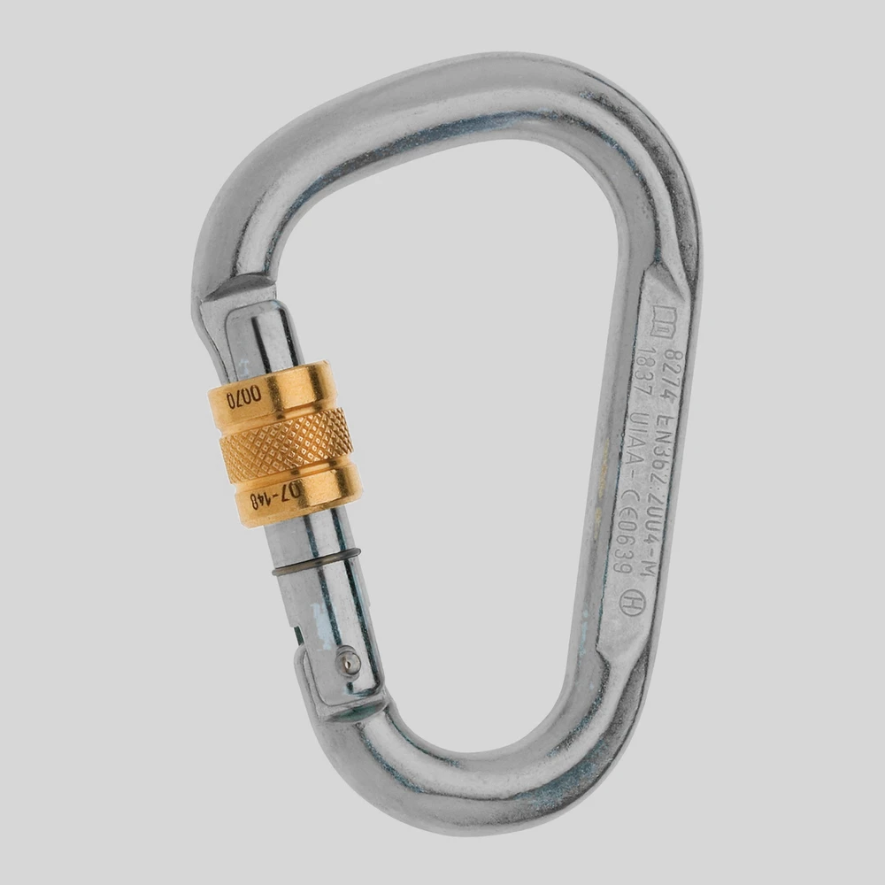 Herramienta: Edelrid Steel HMS Screw mosquetón
