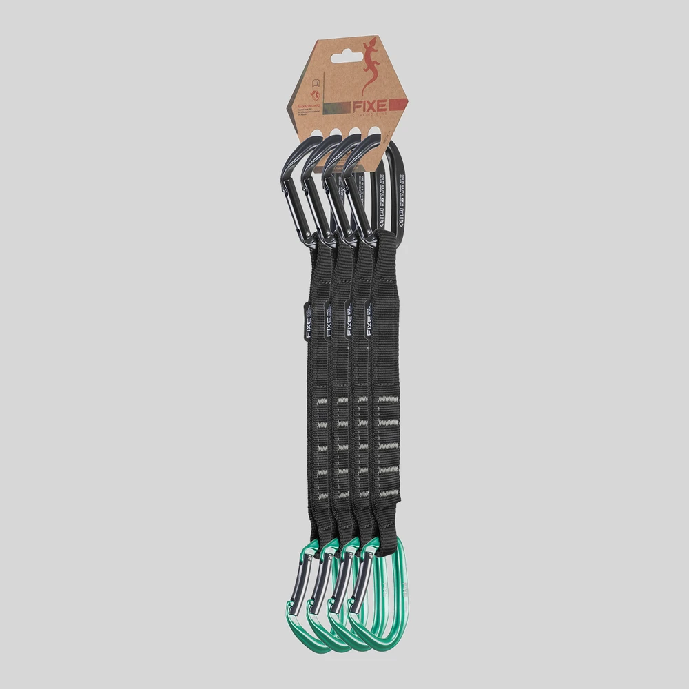 Herramienta: Fixe Pack 4 Puput Wide Green mosquetones