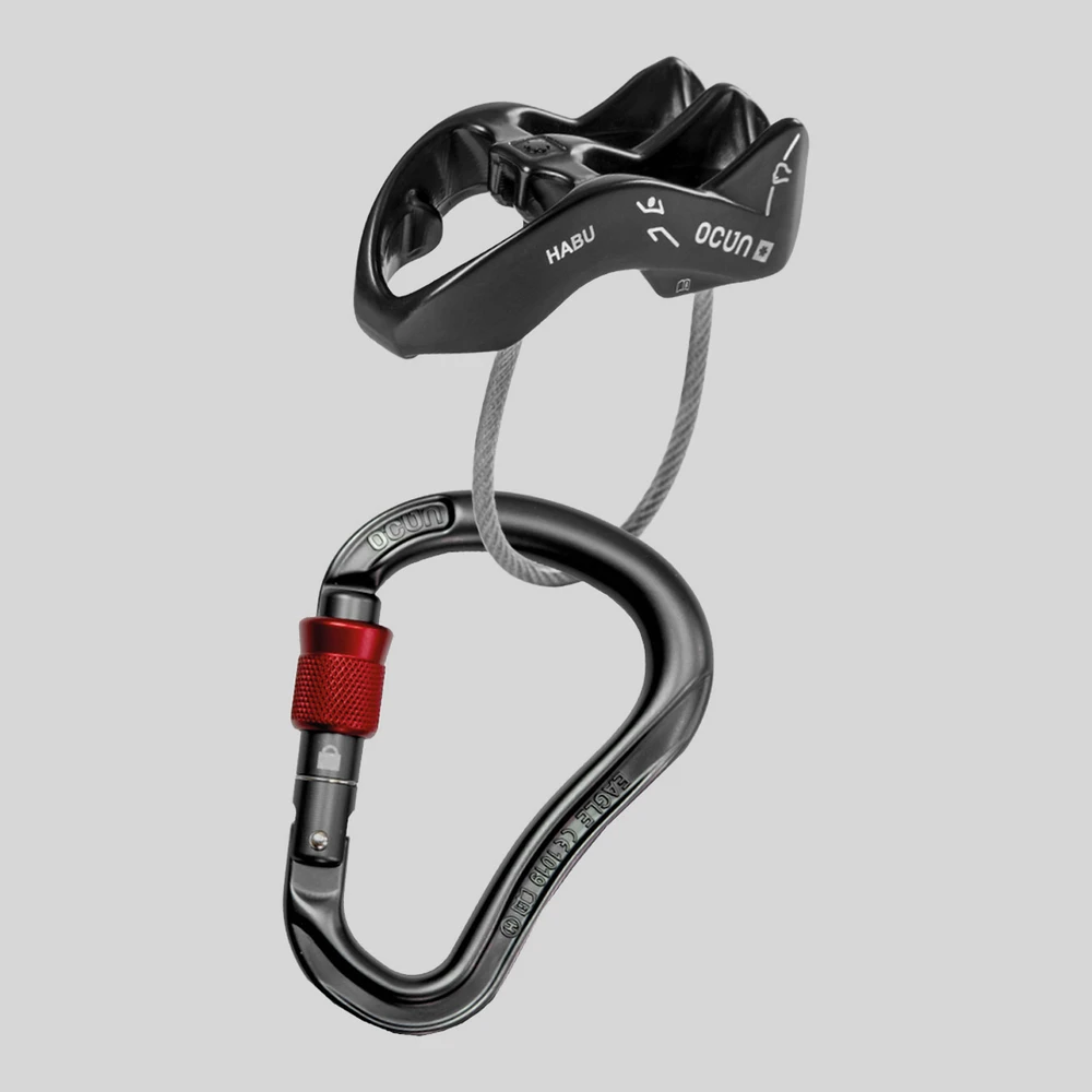 Herramienta: Ocun Belay Set Eagle Screw/Habu device + mosquetón