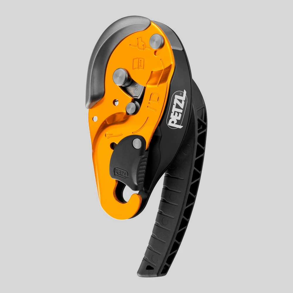 Herramienta: Petzl I'D S descensor autofrenante trabajos en altura con función antipanico