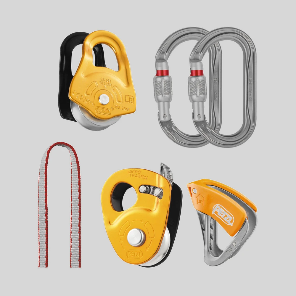 Herramienta: Petzl Kit di Soccorso Crevasse rescue