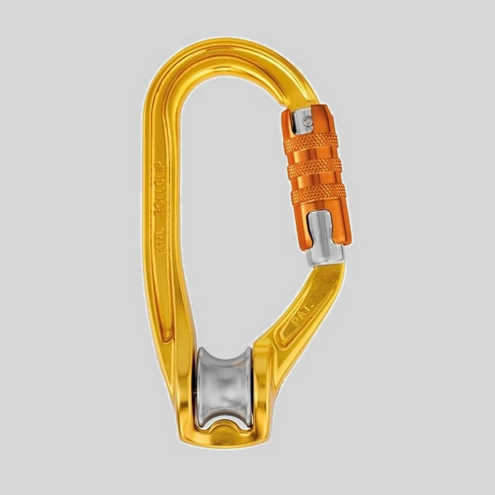 Herramienta: Petzl Rollclip A mosquetón polea de acción triple en altura