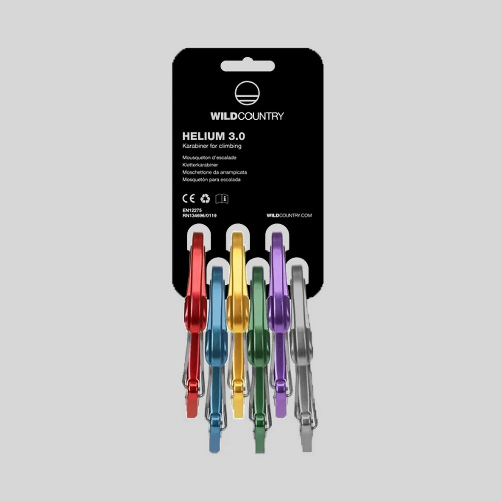 Herramienta: Wild Country Helium 3.0 Rack 6 Pack mosquetones
