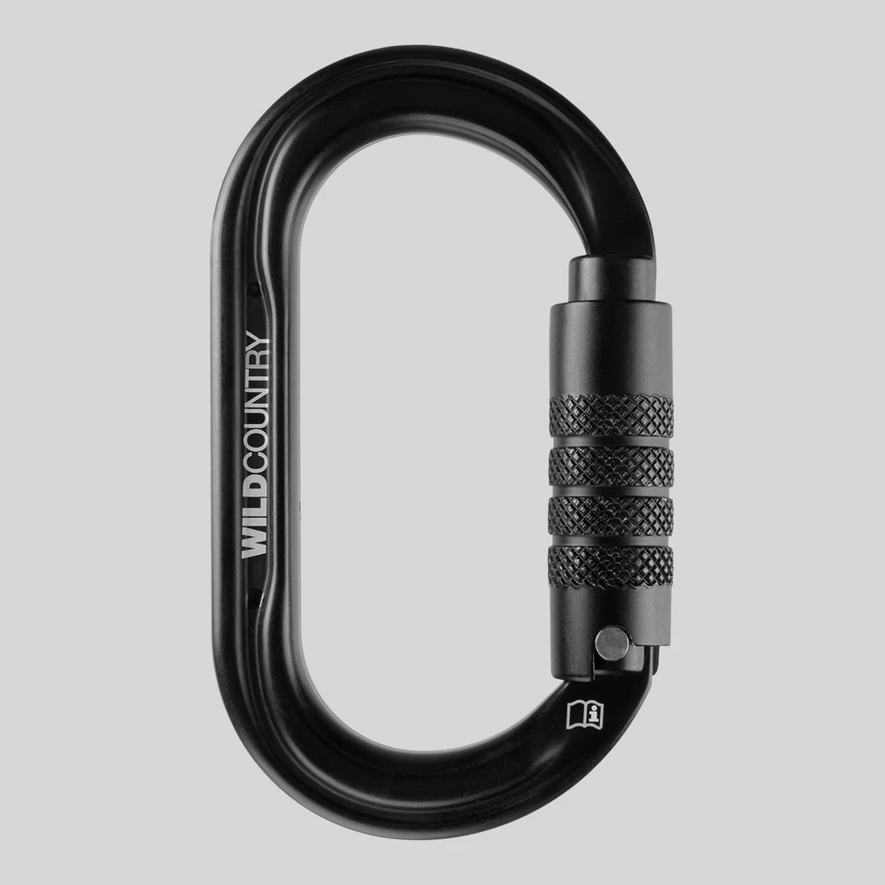 Herramienta: Wild Country Oval Trilock triple action carabiner