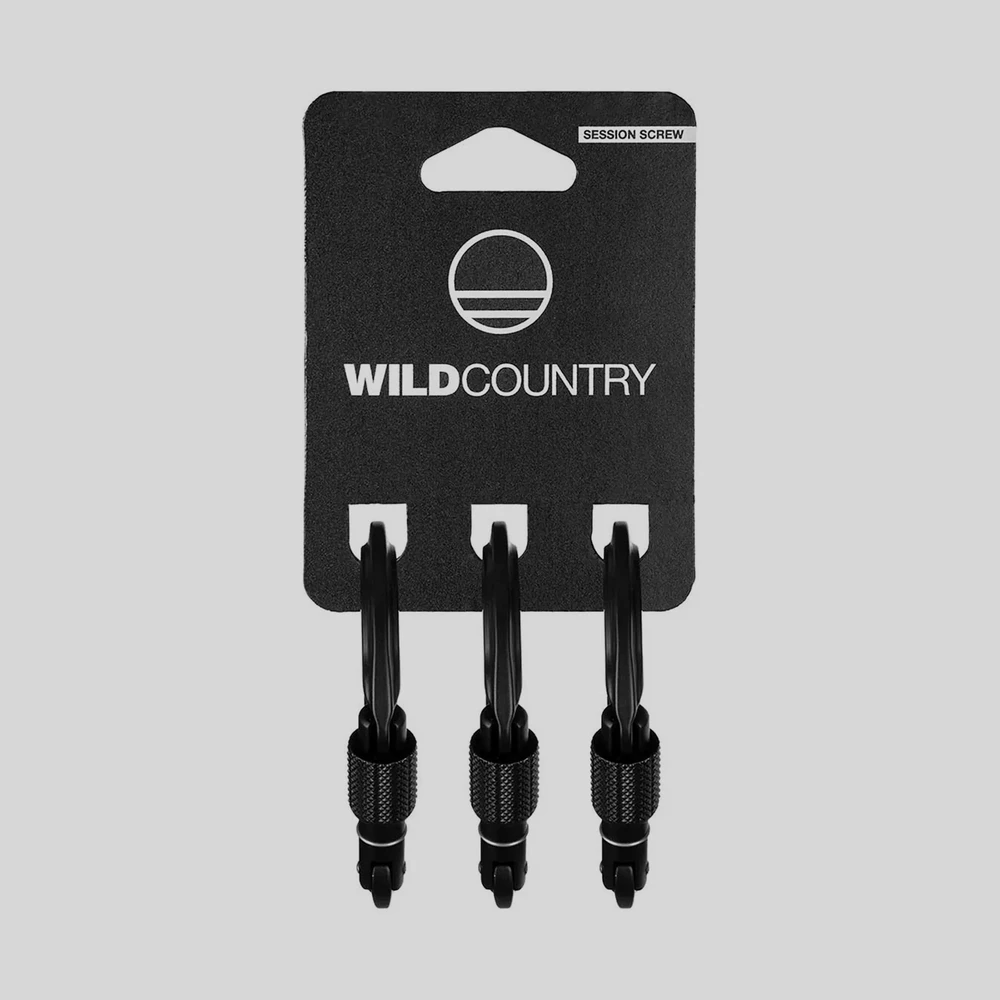 Herramienta: Wild Country Sessión Screw Gate 3 Pack mosquetón