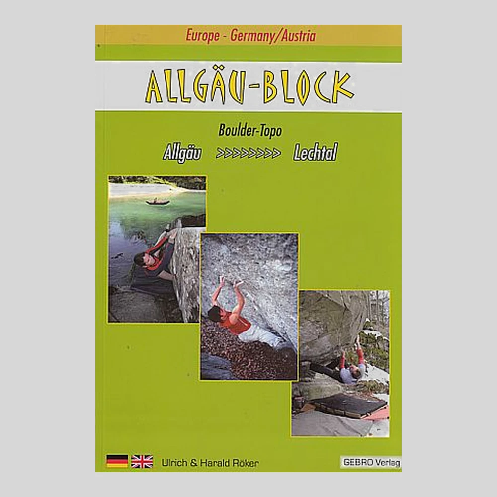 Libros y guías: Allgäu - Block. Búlder-Topo