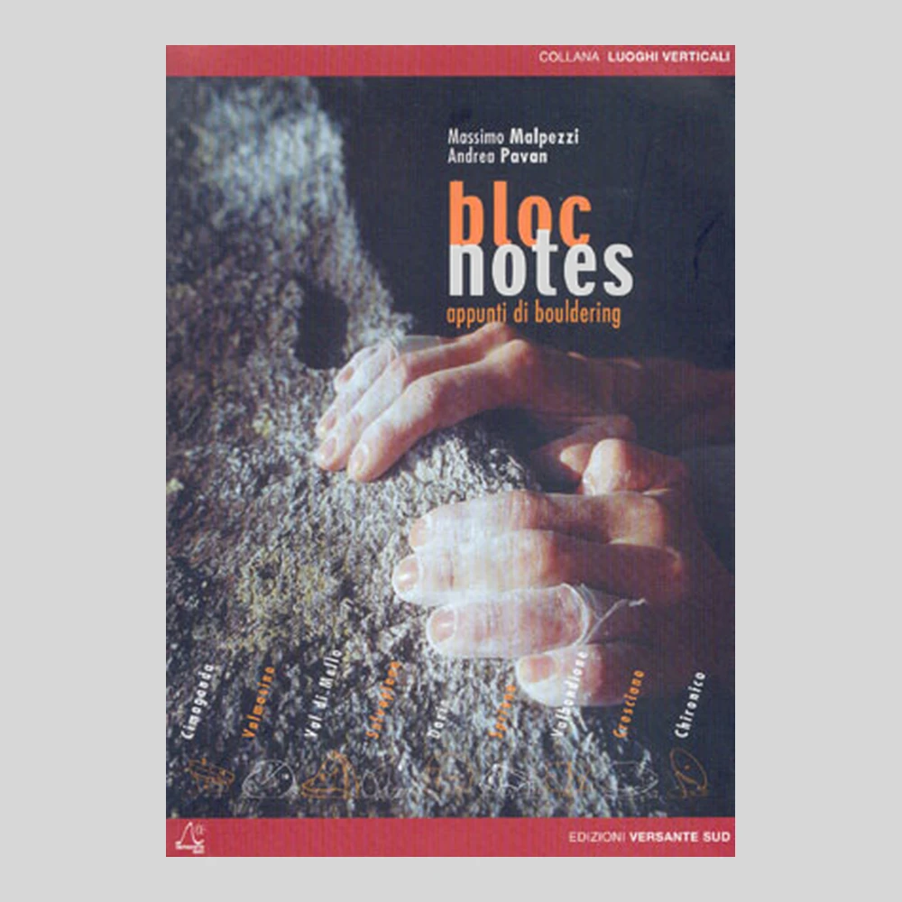 Libros y guías: Bloc Notes. Apunti di Bouldering