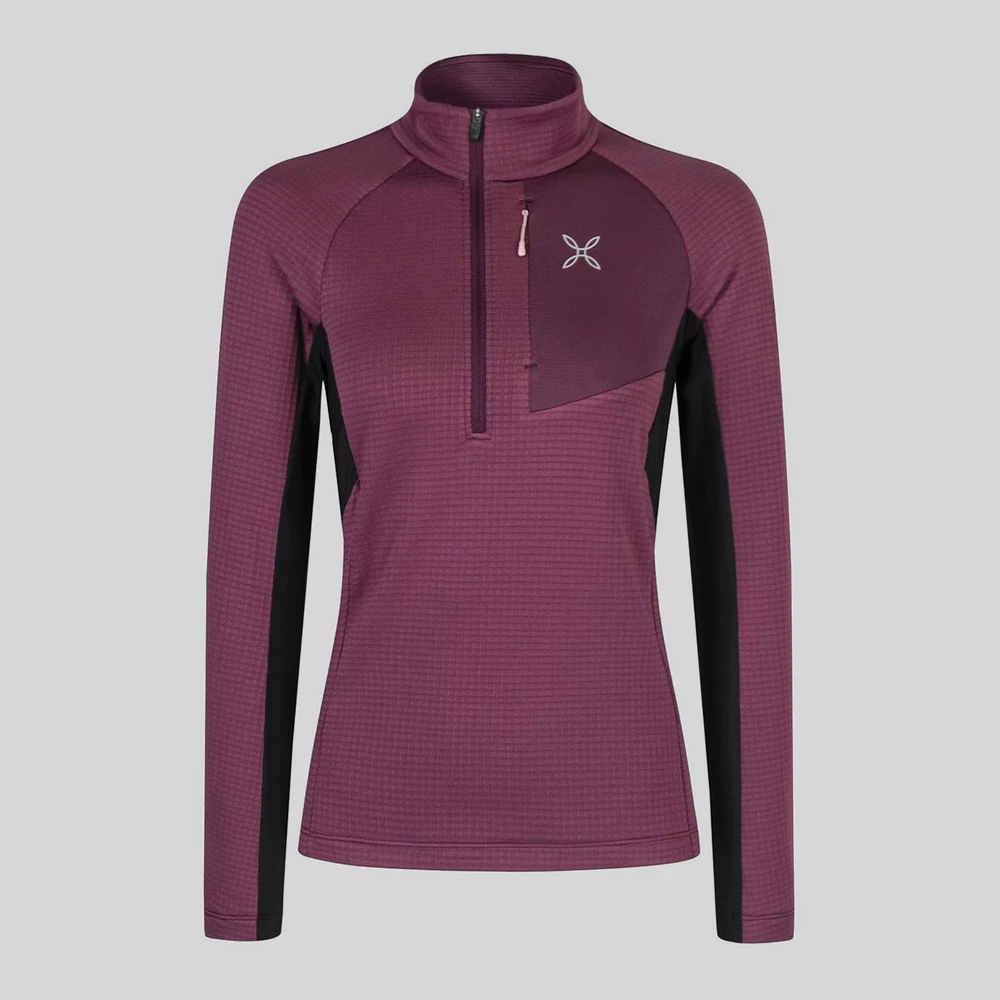 Ropa mujer: Montura Stretch Color 3 Zip Maglia W pile